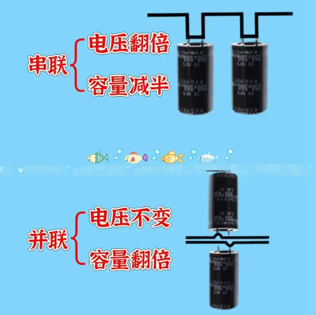法拉电容串联与并联的区别